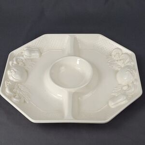 HARVEST WEAVE FRUIT/CHIP DIP PLATTER 12X14 HIMARK